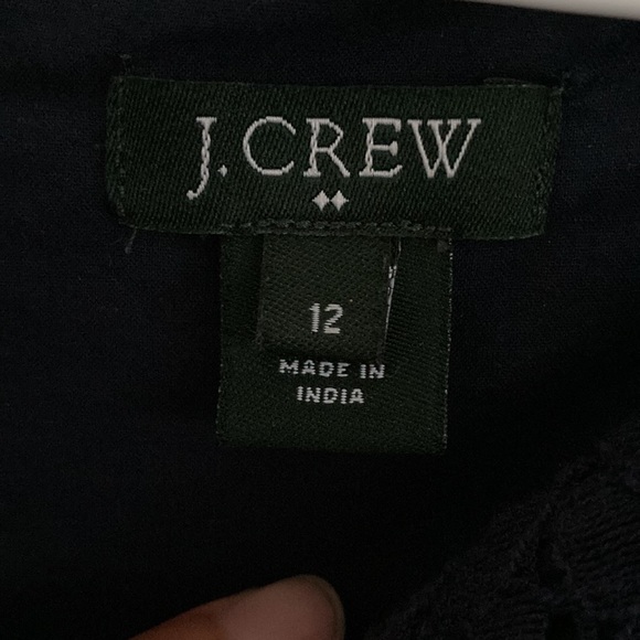 J. Crew Navy Blue Lace Dress size 12 - Picture 3 of 5